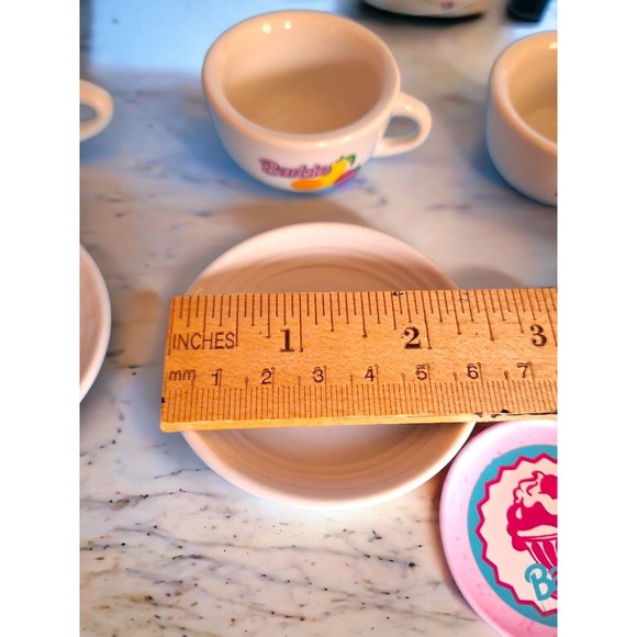 Vintage Chilton Toys Barbie .. Doll Sized Play 13 Piece China Tea Coffee Set EC - Picture 5 of 10